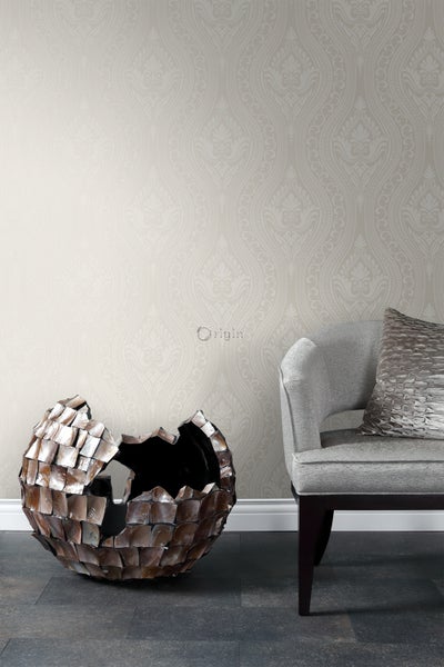 Origin Wallcoverings Tapete Ornamente Silber - 53 cm x 10.05 m - 346628