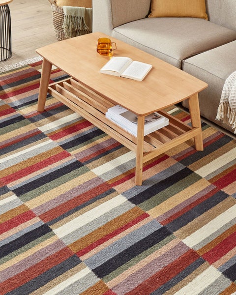 Teppich MUSALER Bunt 160 x 230 cm Wolle Kelim