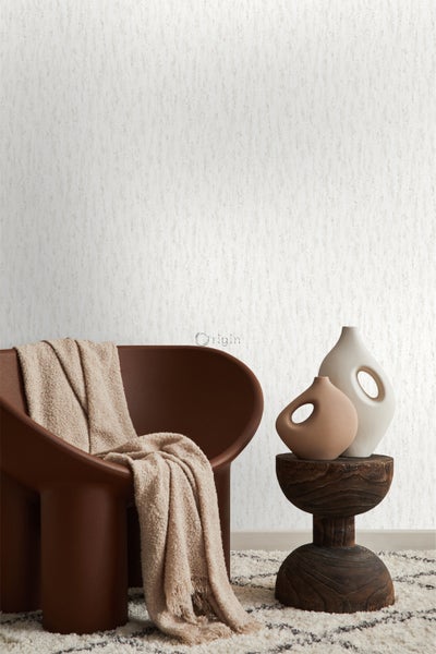 Origin Wallcoverings Tapete Stein-Optik Crême-Weiß - 53 cm x 10.05 m - 347584