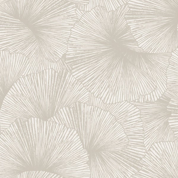Origin Wallcoverings Tapete 3D Muster Blätter Grau - 53 cm x 10.05 m - 348005
