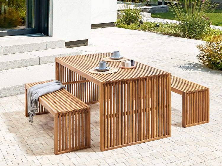 Gartentisch SULZANO 180 cm 90 cm Akazienholz Braun