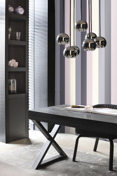 Origin Wallcoverings Tapete Streifen Lila und Violett - 53 cm x 10.05 m - 346517