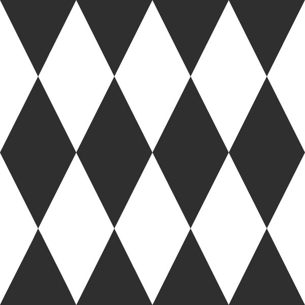 Origin Wallcoverings Tapete Karomuster Schwarz-Weiß - 53 cm x 10.05 m - 347670