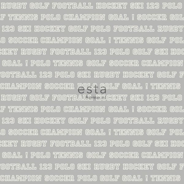 ESTAhome Tapete Sportarten Taupe - 53 cm x 10.05 m - 138802