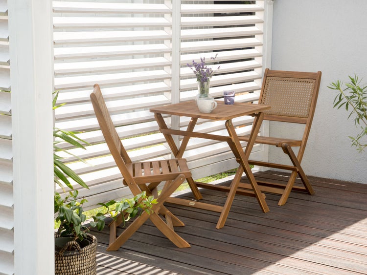 Outdoor Beistelltisch PARAGGI zertifiziertes Akazienholz Braun klappbar