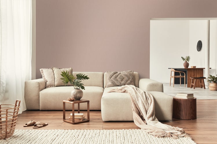 Walls4You Tapete Uni Rosa - 53 cm x 10.05 m - 935341