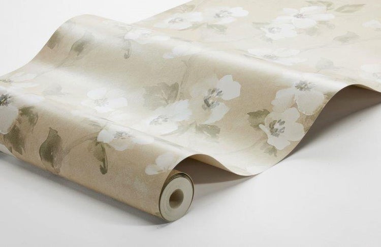 Borastapeter Tapete Blumen Grün - 53 cm x 10.05 m - 660241