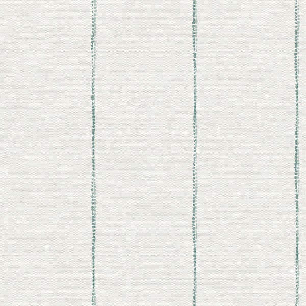 Sanders und Sanders Tapete gemalte Streifen Blaugrün und Weiß - 53 cm x 10,05 m - 640763