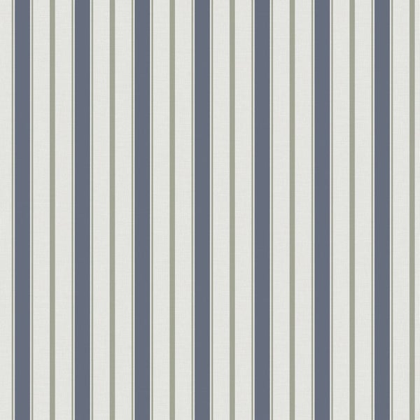 Sanders und Sanders Tapete Streifen Dunkelblau und Grau - 53 cm x 10.05 m - 640698