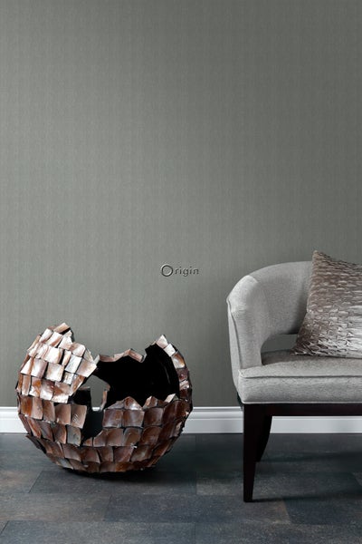 Origin Wallcoverings Tapete Fischgrätmuster Blaugrau - 53 cm x 10.05 m - 347659