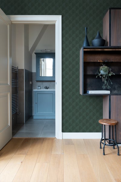 Origin Wallcoverings Tapete 3D Muster Dunkelgrün - 50 x 900 cm - 347991