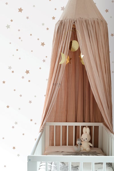 ESTAhome Wandtattoo Sternenhimmel Sandbraun und Terrakotta - 33 x 47.5 cm - 156121