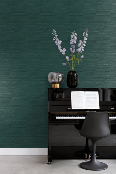 Origin Wallcoverings Tapete Steinoptik Smaragdgrün - 53 cm x 10,05 m - 347578