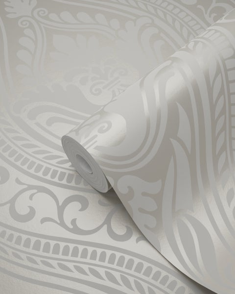 Origin Wallcoverings Tapete Ornamente Silber - 53 cm x 10.05 m - 346628