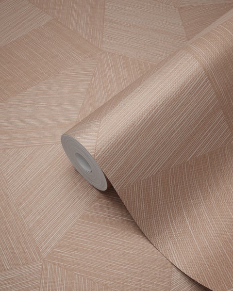 Origin Wallcoverings Tapete 3D-Muster Terrakottarosa - 53 cm x 10.05 m - 348040