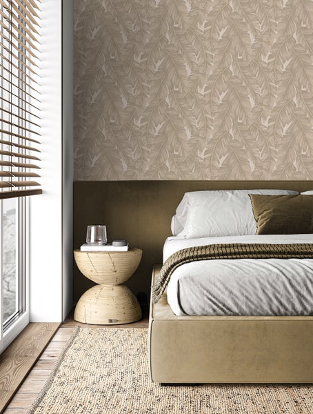 Origin Wallcoverings Tapete Palmblätter Beige - 50 x 900 cm - 347890
