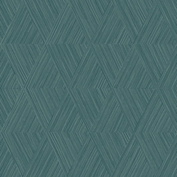 Origin Wallcoverings Tapete 3D-Muster Petrolblau - 50 x 900 cm - 347845