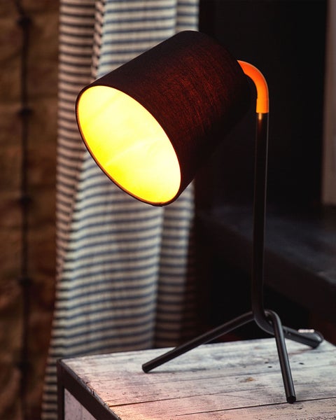 Schreibtischlampe MOOKI verstellbar Metall Schwarz