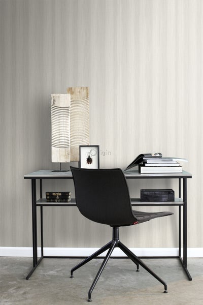Origin Wallcoverings Tapete Streifenmuster Grau - 53 cm x 10.05 m - 346645