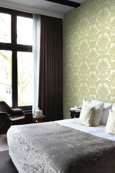Origin Wallcoverings Tapete Ornamente Hellgrün - 53 cm x 10.05 m - 346525