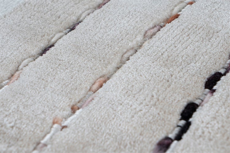 Kurzflor Teppich Chioma Beige / Multi Uni, Klassisch 80 x 150 cm