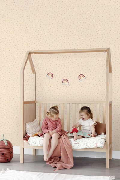 ESTAhome Tapete Punkte Beige - 53 cm x 10.05 m - 139722