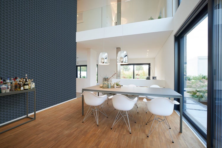 Tapete mit geometrischem 3D-Design