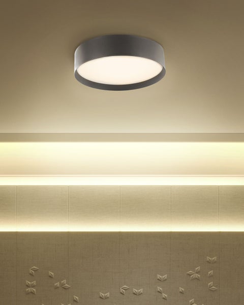LED Deckenlampe MOEI Metall Schwarz