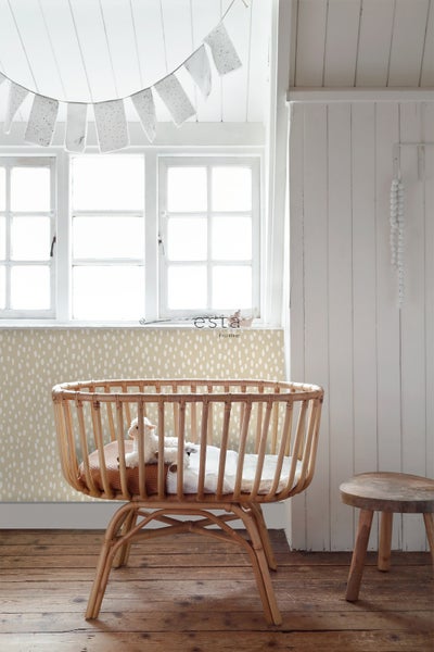 ESTAhome Tapete Punkte Beige - 0,53 x 10,05 m - 139554