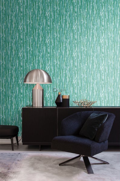 Origin Wallcoverings Tapete Streifen Grün - 53 cm x 10.05 m - 347222