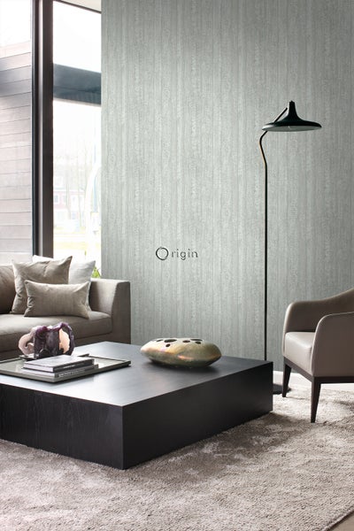Origin Wallcoverings Tapete Holz-optik Mintgrün - 53 cm x 10.05 m - 347529
