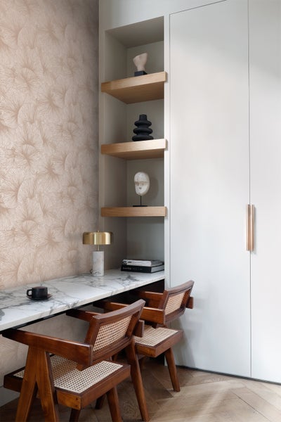 Origin Wallcoverings Tapete 3D Muster Blätter Altrosa - 53 cm x 10.05 m - 348009