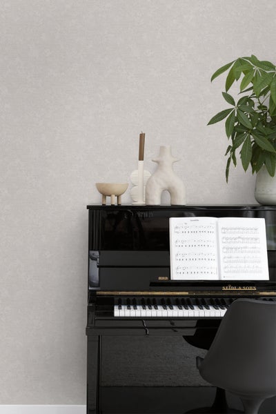 Origin Wallcoverings Tapete Uni Grau - 53 cm x 10.05 m - 346204