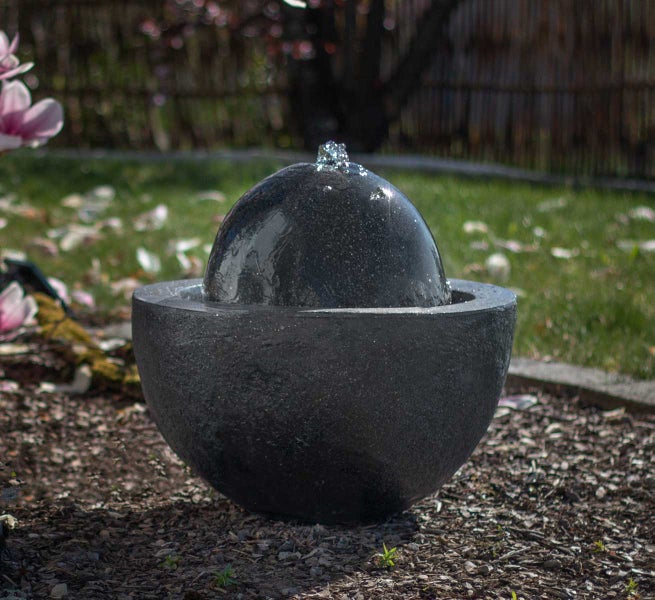 Gartenbrunnen Kugelbrunnen FoBall darkgrey 10873