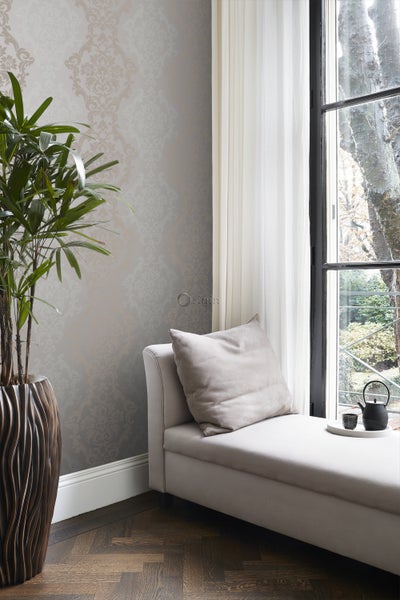 Origin Wallcoverings Tapete Ornamente Taupe und Bronze - 53 cm x 10.05 m - 346212