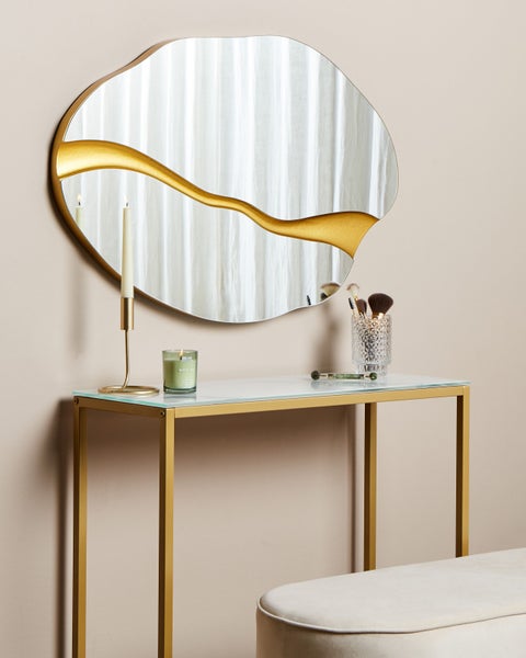 Wandspiegel POIVRES 90 cm 60 cm Gold