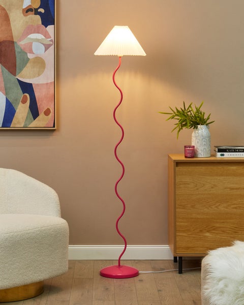 Stehlampe JIKAWO Metall Rosa