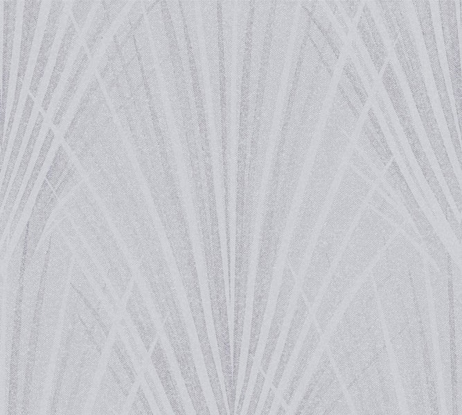 Regal mit Pflanze, Zitronen und Büroklammern vor einer gemusterten Wand