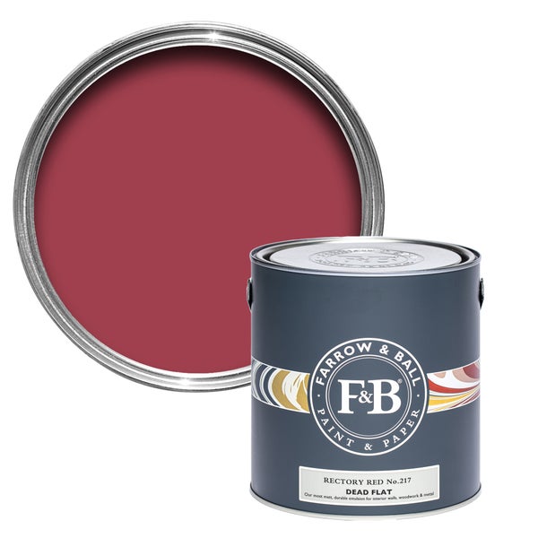 Farrow and Ball Lackdose mit roter Farbe