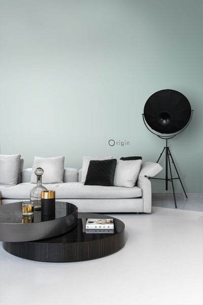 Origin Wallcoverings Tapete Uni Lagunengrün - 53 cm x 10.05 m - 347365