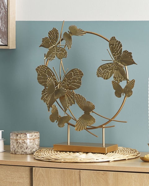 Dekorative Metallfigur mit Schmetterlingsdesign für den Innenbereich