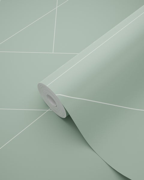 ESTAhome Tapete grafische Linien Mintgrün - 53 cm x 10.05 m - 139453