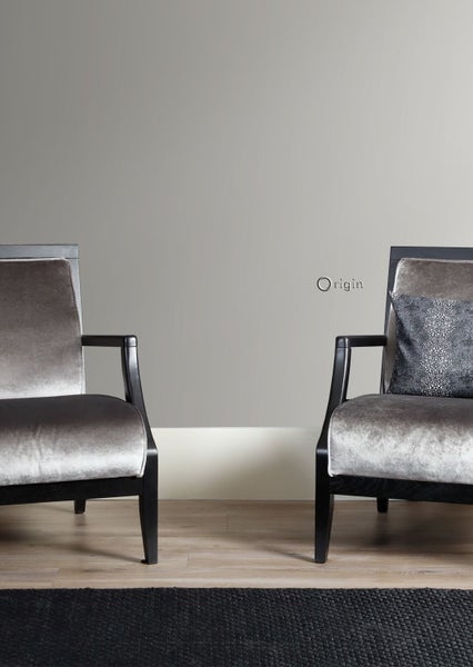 Grauer Stuhlhusse für Stühle