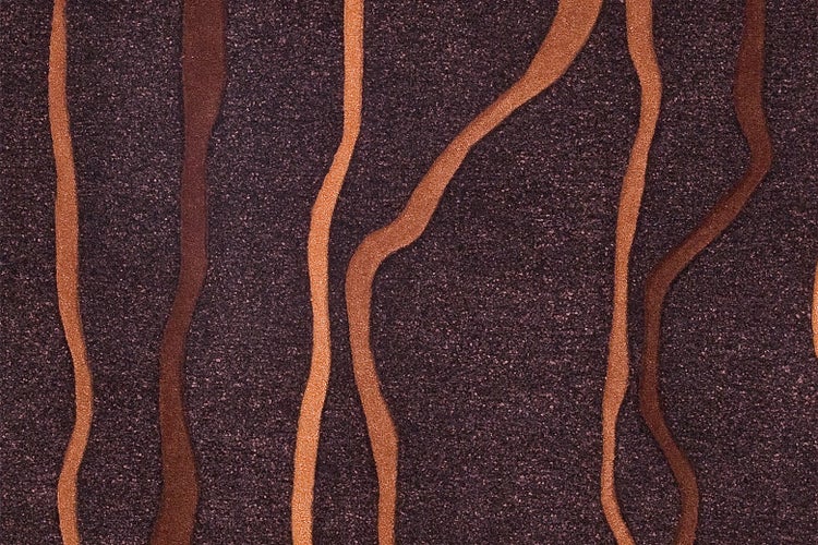 Kurzflor Teppich Haruki Taupe / Orange Modern 70 x 140 cm