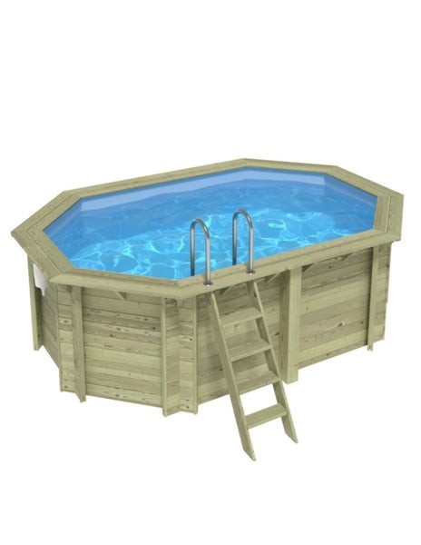 Holzpool mit Leiter für den Garten