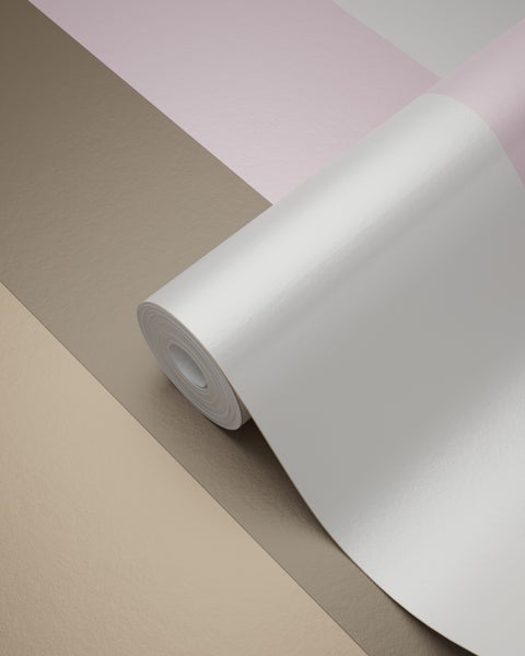 Origin Wallcoverings Tapete Streifen Rosa und Braun - 53 cm x 10.05 m - 346516