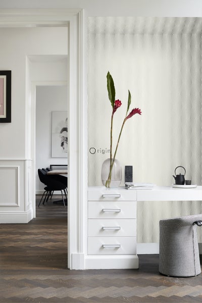 Origin Wallcoverings Tapete grafisches Muster Beige - 53 cm x 10.05 m - 347345