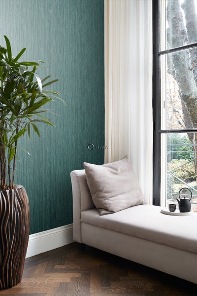 Origin Wallcoverings Tapete Bambusmuster Smaragdgrün - 53 cm x 10.05 m - 347403