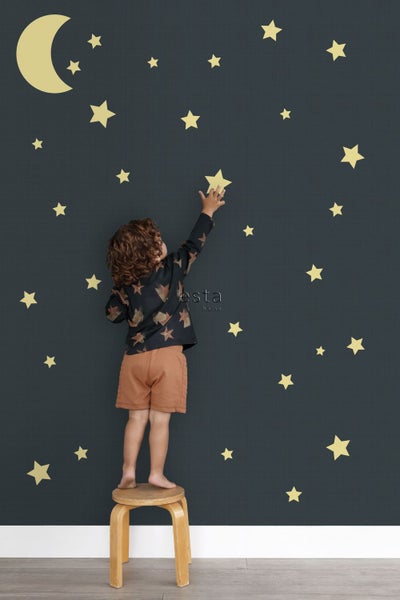 ESTAhome Wandtattoo Sternenhimmel Gelb - 47.5 x 66 cm - 156111