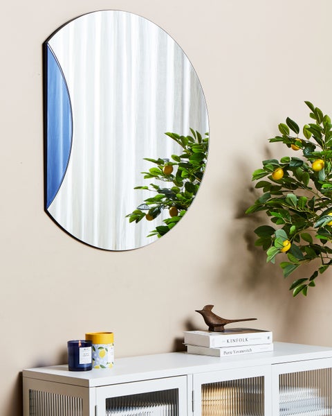 Wandspiegel CAMBRAI 80 cm 70 cm Blau